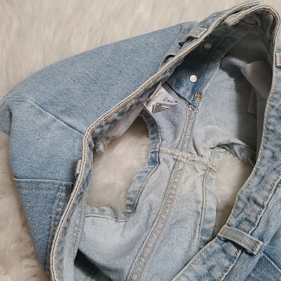 American Apparel Button Fly Denim Shorts - Picture 12 of 12